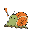 オレンジマイマイ（個別スタンプ：7）