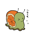 オレンジマイマイ（個別スタンプ：35）