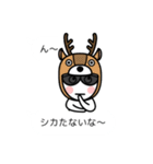 グラサンしろー6 【吹き出しダジャレ編】（個別スタンプ：21）