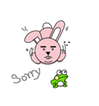 facial paralysis Rabbit（個別スタンプ：5）