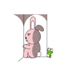 facial paralysis Rabbit（個別スタンプ：13）