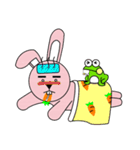 facial paralysis Rabbit（個別スタンプ：14）
