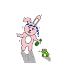 facial paralysis Rabbit（個別スタンプ：16）