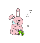 facial paralysis Rabbit（個別スタンプ：19）