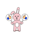 facial paralysis Rabbit（個別スタンプ：20）