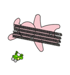 facial paralysis Rabbit（個別スタンプ：25）