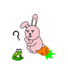 facial paralysis Rabbit（個別スタンプ：27）