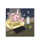 facial paralysis Rabbit（個別スタンプ：33）