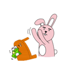 facial paralysis Rabbit（個別スタンプ：35）
