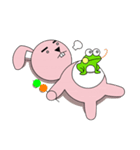 facial paralysis Rabbit（個別スタンプ：39）