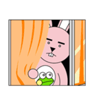 facial paralysis Rabbit（個別スタンプ：40）
