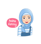 Cute Hijab (Eng)（個別スタンプ：3）