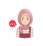 Cute Hijab (Eng)（個別スタンプ：10）