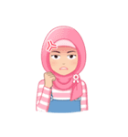 Cute Hijab (Eng)（個別スタンプ：23）