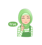 Cute Hijab (Eng)（個別スタンプ：29）