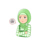 Cute Hijab (Eng)（個別スタンプ：31）