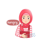 Cute Hijab (Eng)（個別スタンプ：37）