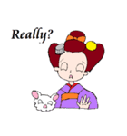 舞妓まいちゃん使える生きた英会話フレーズ（個別スタンプ：16）