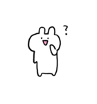 うさぎ 文字なし（個別スタンプ：5）