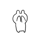 うさぎ 文字なし（個別スタンプ：14）