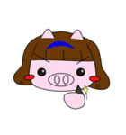 Single daily silly Pig（個別スタンプ：1）