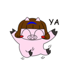 Single daily silly Pig（個別スタンプ：6）