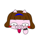 Single daily silly Pig（個別スタンプ：14）