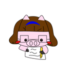 Single daily silly Pig（個別スタンプ：20）