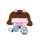 Single daily silly Pig（個別スタンプ：29）