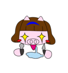 Single daily silly Pig（個別スタンプ：31）