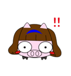 Single daily silly Pig（個別スタンプ：32）