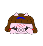 Single daily silly Pig（個別スタンプ：37）