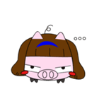 Single daily silly Pig（個別スタンプ：39）