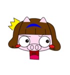 Single daily silly Pig（個別スタンプ：40）