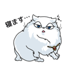黒猫とペルシャの日常（個別スタンプ：3）