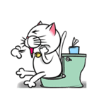 Stupid Fat White Cat（個別スタンプ：32）