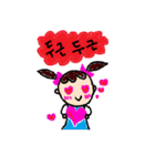 ゆるめガール～韓国語・ハングル～（個別スタンプ：40）