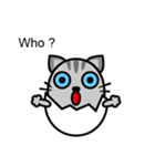 Egg cat - Youth go abroad（個別スタンプ：16）