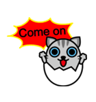 Egg cat - Youth go abroad（個別スタンプ：27）