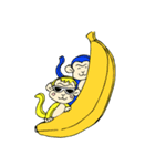 バナナ猿 9 こわすぎ（個別スタンプ：27）