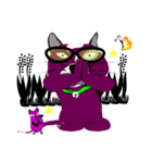 Purple Cat and Purple Rat（個別スタンプ：15）