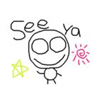cute hand writing sticker2（個別スタンプ：2）