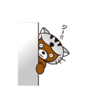 ネコをかぶったくま（個別スタンプ：13）