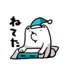 No motivation polar bear（個別スタンプ：16）