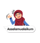 Hijab Sticker with Text Effect（個別スタンプ：1）