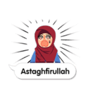 Hijab Sticker with Text Effect（個別スタンプ：3）