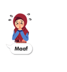 Hijab Sticker with Text Effect（個別スタンプ：9）