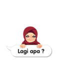 Hijab Sticker with Text Effect（個別スタンプ：10）