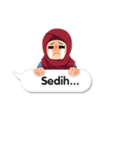 Hijab Sticker with Text Effect（個別スタンプ：11）