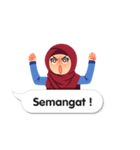 Hijab Sticker with Text Effect（個別スタンプ：12）